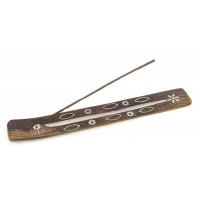 Подставка под благовония лыжа Цветок манговое дерево (26х3,5х0,5 см)