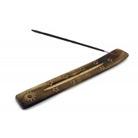 Подставка под благовония Подсолнух из мангового дерева  ( 26х4х0.5)