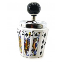 Пепельница с крышкой керамическая Пика (14,5х9х9 см)