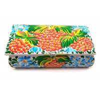 Шкатулка Калина белая массив дерева расписано вручную(21х11х7 см)