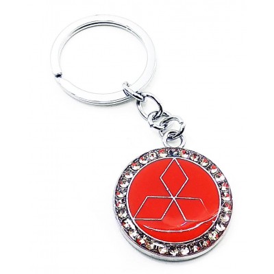 Брелок автомобильный (U)Mitsubishi красный