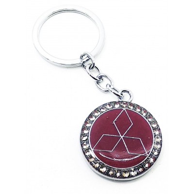 Брелок автомобильный (U)Mitsubishi бордовый Брелок автомобильный (U)Mitsubishi бордовый