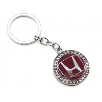 Брелок автомобильный (U)Honda бордовый