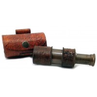 Подзорная труба в кожаном футляре (11х3,3х3,3 см) Подзорная труба в кожаном футляре (11х3,3х3,3 см)