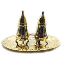 Солонка ,перечница  бронза (н-р 2 шт)(h-9.5 см)