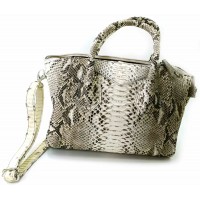 Сумочка из кожи питона  (30х21х18 см) натуральный цвет