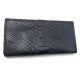 Кошелек из кожи питона (20х10х2 см) черный лак Кошелек из кожи питона (20х10х2 см) черный лак