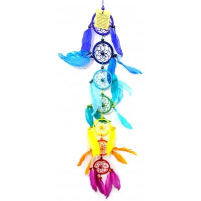 Ловец снов цветной 7 чакр (d-6 см h-50 см)