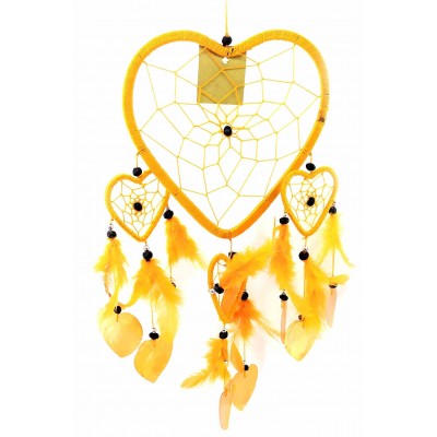 Ловец снов Сердечко оранжевый (38х18 см)