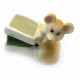 Мышка подставка для зубочисток фарфоровая (6х6х3 см)