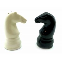 Солонка перечница Два Коня фарфоровые (8х5х4,5 см)