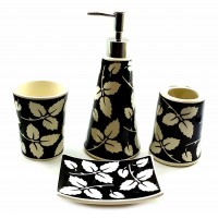 Набор для ванной керамический Листья (22х23х8 см)