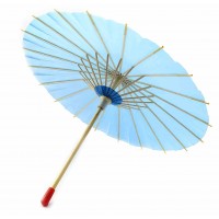 Зонт бамбук с бумагой синий  (d-30 см h-23 см)