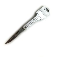 Нож скаладной Ключ брелок хром