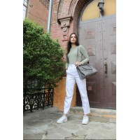 Сумочка из кожи питона  (39х25х13 см) синяя