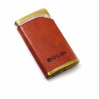Зажигалка газовая турбо коричневая(6х3,5х1 см)