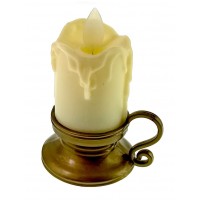 Свеча с Led подсветкой с движущимся пламенем  (9х7х5,5см)