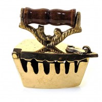 Подставка под благовония Утюг бронзовая( 6,4х 6,9х 3.5 см)