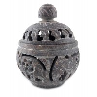 Подсвечник Аромакурительница из мыльного камня( 8.3х 6.8х 6.2 см)