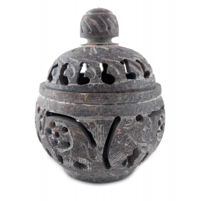 Подсвечник Аромакурительница из мыльного камня( 8.3х 6.8х 6.2 см)