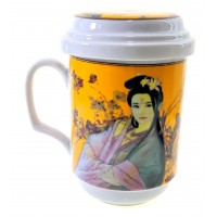 Чашка заварочная с ситом (330мл.)(BFC161-6) Девушка (h-13cм, d-7,5см) Чашка заварочная с ситом (330мл.)(BFC161-6) Девушка (h-13cм, d-7,5см)