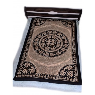 Покрывало хлопковое Слоны (200х140 см) Покрывало хлопковое Слоны (200х140 см)