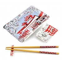 Сервиз для суши Цветение Сакуры(28х14 см)(1 персона)