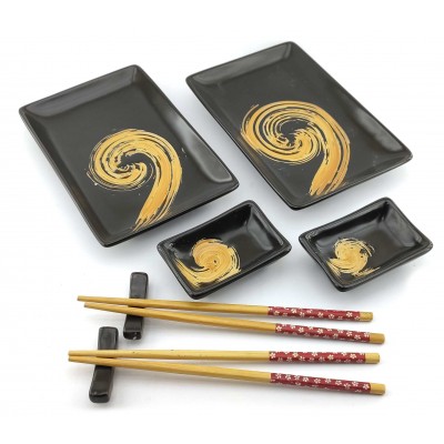 Сервиз для суши Спираль (2 персоны)(28х28,3х3,5 см)