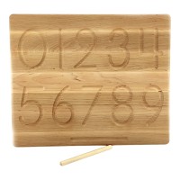 Цифровая доска, по системе монтессори (35*29*1,8см),массив ольхи,стилус-2шт,покрыта льняным маслом с