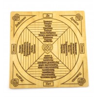 Таблица для работы с маятником Любовной магии светлая (18х18х0,4 см)