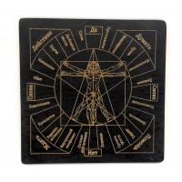 Таблица для работы с маятником Магические воздействия темная (18х18х0,4 см)