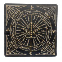Таблица для работы с маятником Чакровая на украинском языке, темная (26×26×0,8 см) Таблица для работы с маятником Чакровая на украинском языке, темная (26×26×0,8 см)