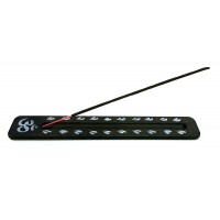 Подставка под благовония Графит, с рисунком (260х40х7 мм), массив дерева.