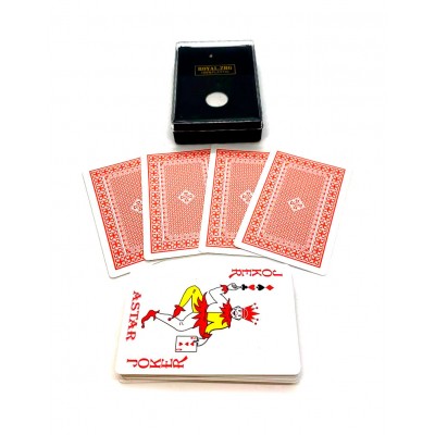 Карты игральные пластиковые Royal красная рубашка