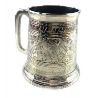 Кружка бронзовая серебристая (14х 11.4х 10.9 см) 400 мл