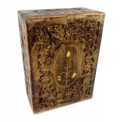 Шкатулка из мангового дерева (20,5х 15х 7 см)