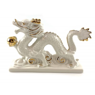 Дракон фарфоровый ( 14х 13х5 см)
