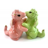 Солонка и перечница фарфоровые Драконы  ( 8х5х3 см)