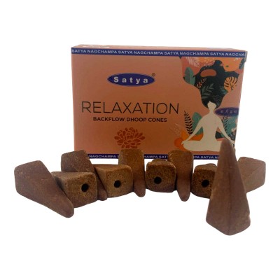 Relaxation Backflow Dhoop Cone (Релаксация)(Satya) 10 конусов в упаковке Relaxation Backflow Dhoop Cone (Релаксация)(Satya) 10 конусов в упаковке