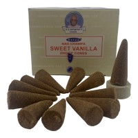 Sweet Vanilla Dhoop Cone (Сладкая Ваниль)(Satya) 12 конусов в упаковке