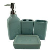 Набор для ванной керамический Голубой Набор для ванной керамический Голубой