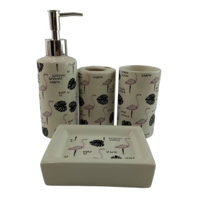 Набор для ванной керамический Фламинго Набор для ванной керамический Фламинго