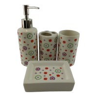 Набор для ванной керамический Цветочная поляна Набор для ванной керамический Цветочная поляна
