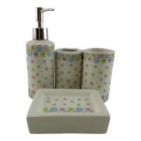 Набор для ванной  керамический Радужные шары