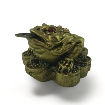 Жаба на монетах ( 3,5х 5,3х 6.4 см) Жаба на монетах ( 3,5х 5,3х 6.4 см)