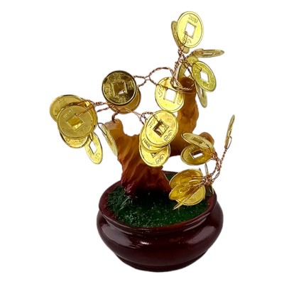 Денежное дерево Монетный Бонсай: путь к обогащению (10х6х6 см)