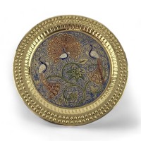 Тарелка бронзовая настенная ( d-18,5; h-0.7 см) Тарелка бронзовая настенная ( d-18,5; h-0.7 см)