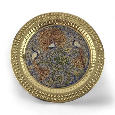 Тарелка бронзовая настенная ( d-18,5; h-0.7 см)