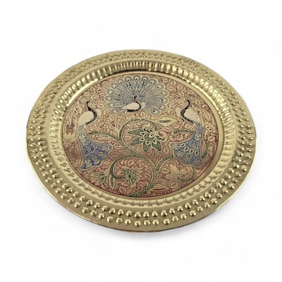Тарелка бронзовая настенная ( d-18,5; h-0.7 см)