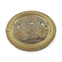 Тарелка бронзовая настенная ( d-23,5; h-0.7 см) Тарелка бронзовая настенная ( d-23,5; h-0.7 см)